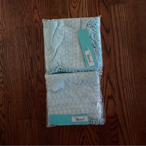 BRAND NEW Melissa Odabash Embroidered Pareo in Celeste Blue One Size Coverup - Picture 7 of 7